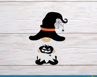 Halloween Gnome SVG File: Cricut & Silhouette, Digital Download