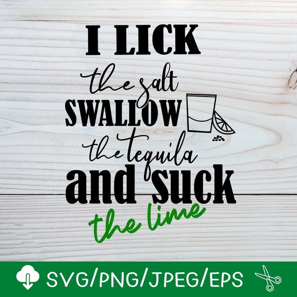 Lick Swallow Tequila Svg - Etsy Australia