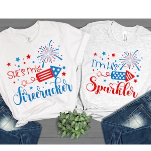 She's my firecracker, I'm His Sparker SVG, SVG-Dateien für Cricut / Sofortiger Download für Cricut Design Space