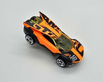 Orange Car Barrette / Toy Car Barrett / Race Car Barrette / Car Hair Clip / Car Lover / Cool Hair Clips / Gear head Gift / Racy Rings