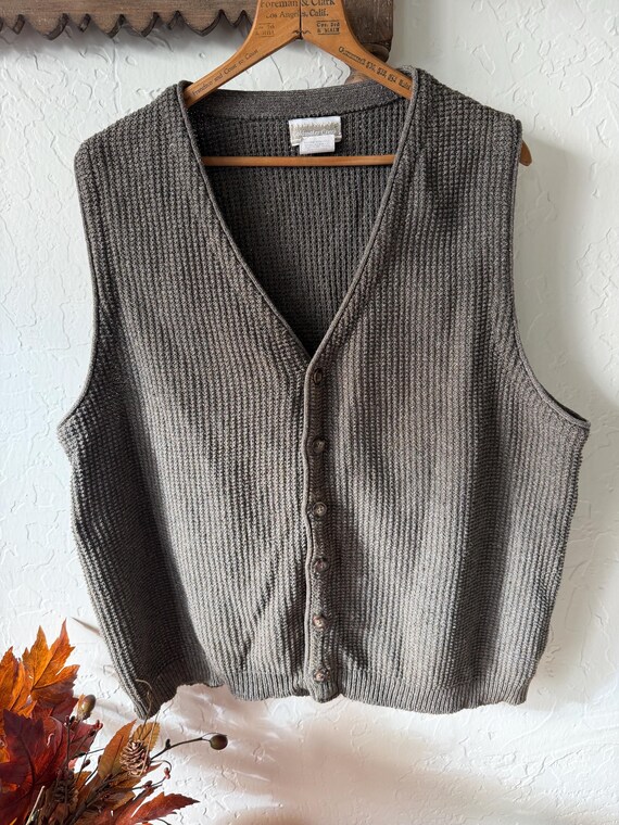 Vintage 90s Knitted Vest - Coldwater Creek