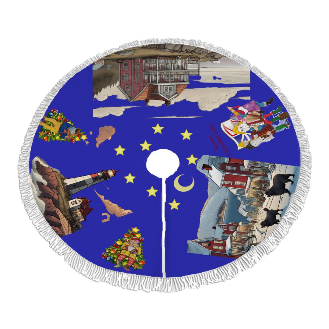 Newfoundland Christmas Tree Skirt Mummers Etsy