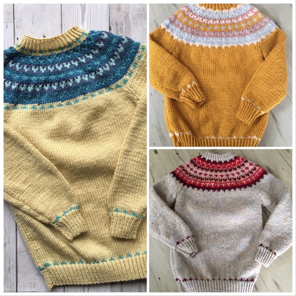 Fair isle jumper for children