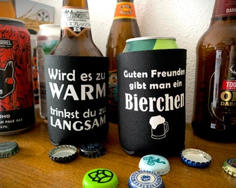 Bierkühler, Neopren-Hülle für Bierdose & Bierflasche, personalisiert