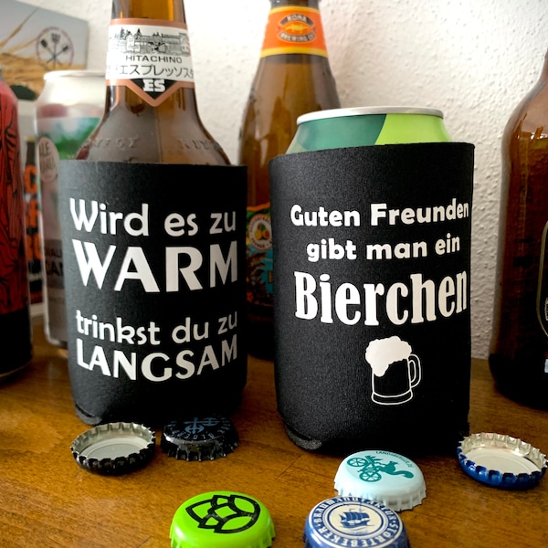 Bierkühler, Neopren-Hülle für Bierdose & Bierflasche, personalisiert