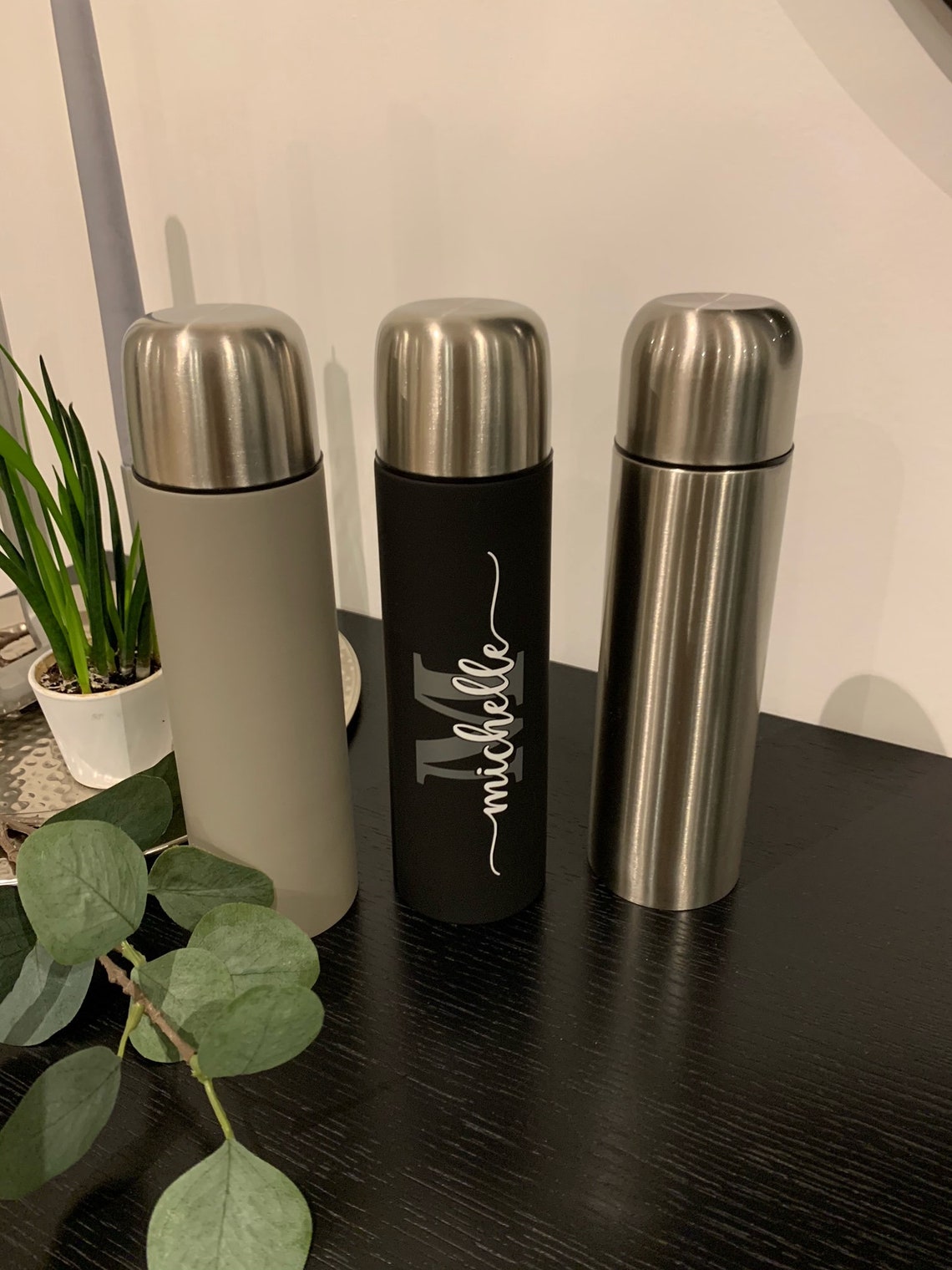 Thermos personnalisé 500ml bouteille café à go thermos Etsy