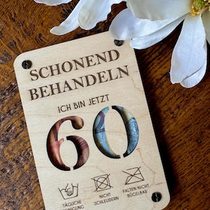 Geldkarte, Geldgeschenk, Geburtstag, Hochzeit, Holz, Wunscherfüller, zum Schrauben