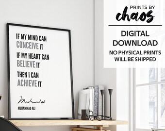 Muhammad Ali Motivational Quote Figure Canvas Print Posters Wall Art Home Decor Muhammad Ali Motivational Quote Figure Canvas Print Posters Wall Art Home Decor