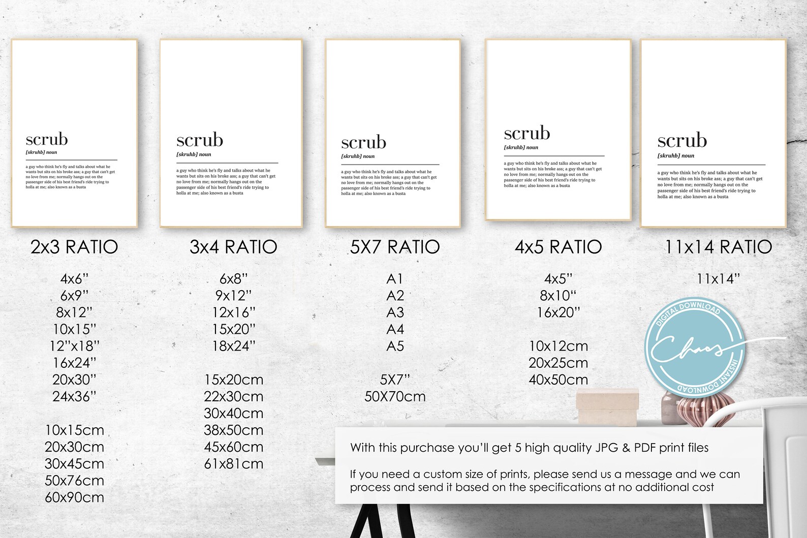 Digital Scrub Definition Print No Scrubs TLC Print Music Etsy