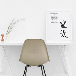 Reiki Principles Art Printable // Just for Today Wall Art // Reiki ...