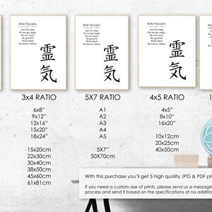 Reiki Principles Art Printable // Just for Today Wall Art // Reiki ...