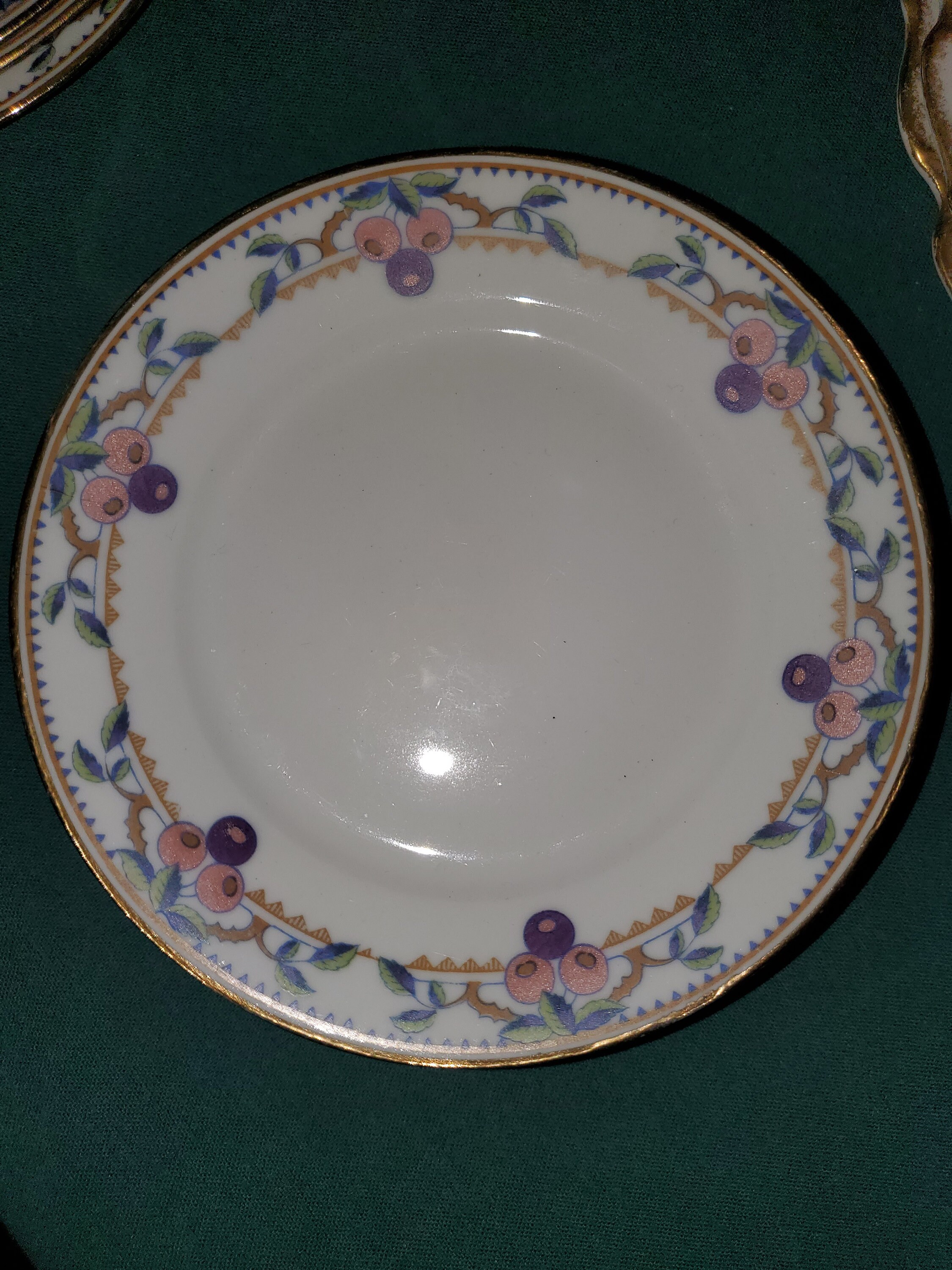 Michelaud Freres limoges dessert plates. Berries Etsy Nederland