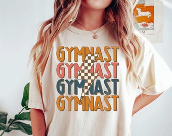 Chemise de gymnaste de couleurs de confort, chemise de gymnastique, chemise d'amant de gymnastique, T-shirt de gymnaste de filles, gymnastique de femme, chemise de fille de gymnastique