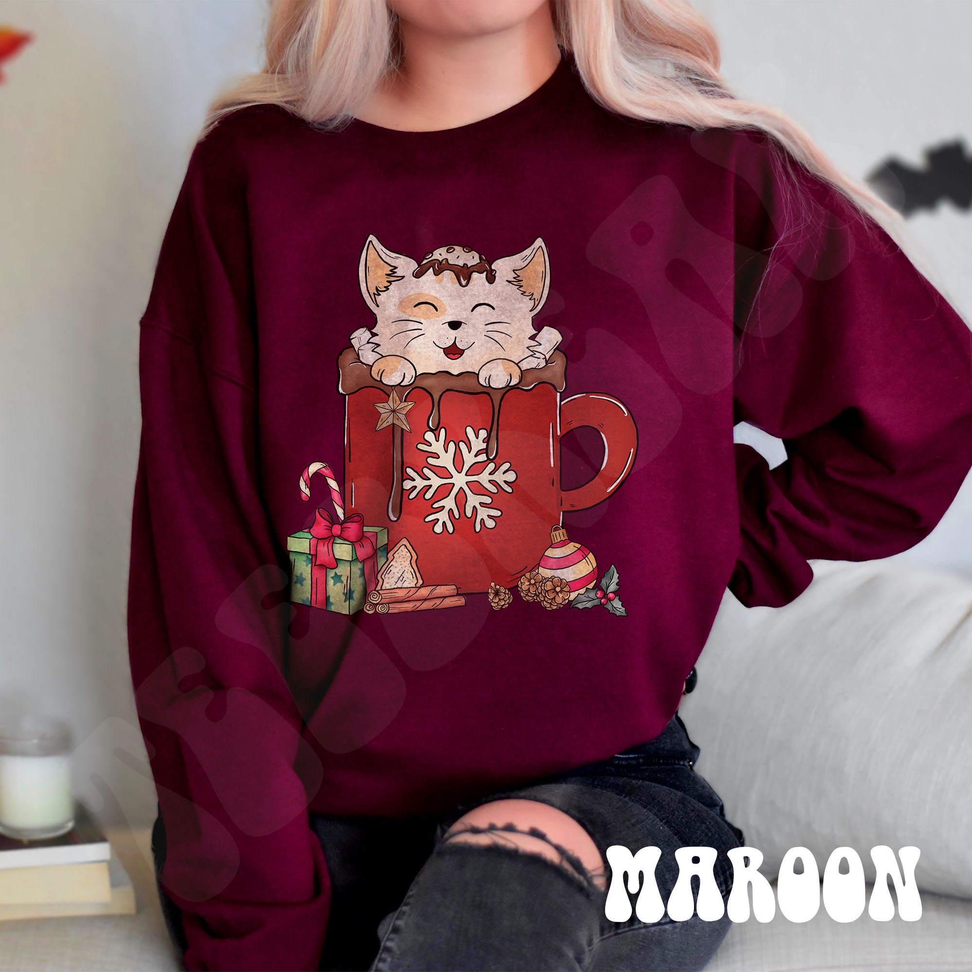 Old lady cat sweater hotsell