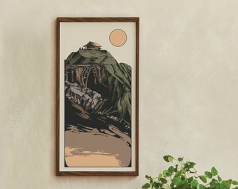 House on the Rock - Nature Wall Art - Soulmate Art - Love Poster - Vintage Home Decor
