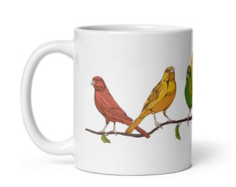 Taza de café Three Little Birds - Obra de arte única inspirada en Bob Marley