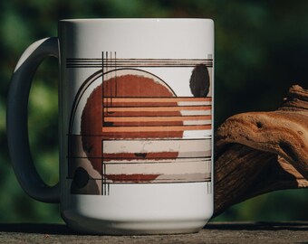 Abstract Art Mug Etsy
