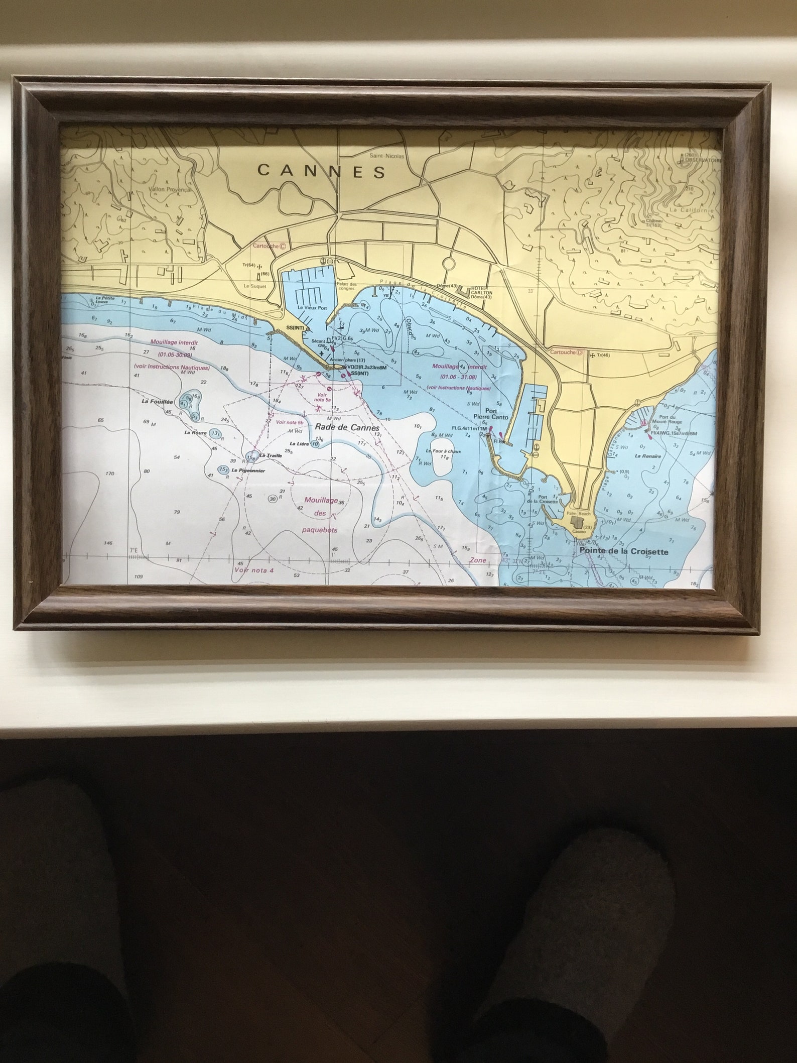 Custom Framed Nautical Charts