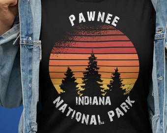 Pawnee Vintage Shirt, Parks & Rec Shirt, Vintage Shirt, Retro Shirt, Women's Shirt, Men's Shirt, Pawnee