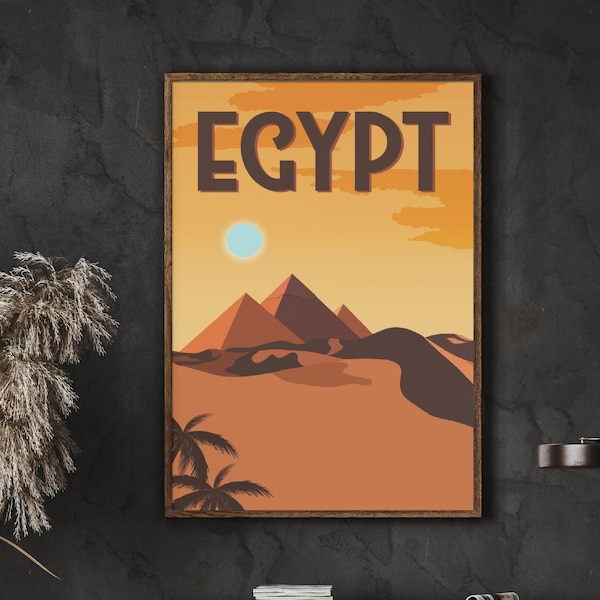 Egypt Travel Poster Etsy