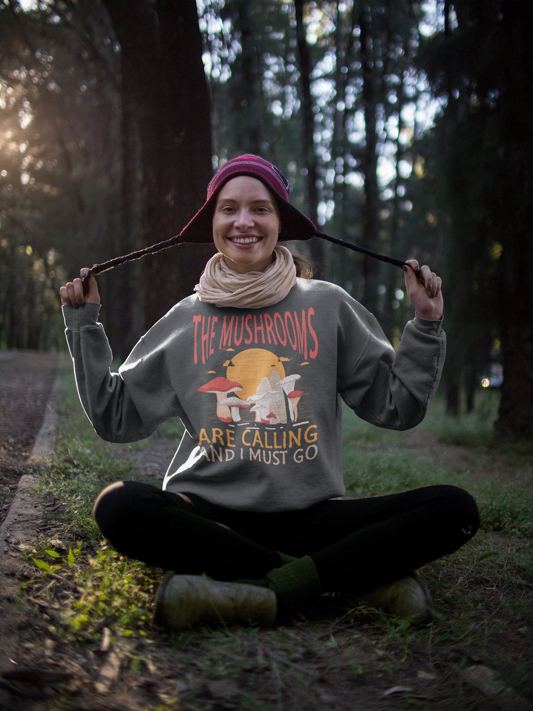 Mushroom Jumper, the Mushrooms Are Calling and I Must Go Sweatshirt