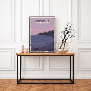 Minnesota Travel Poster, Vintage Rustic, Minnesota Lake, Minnesota ...