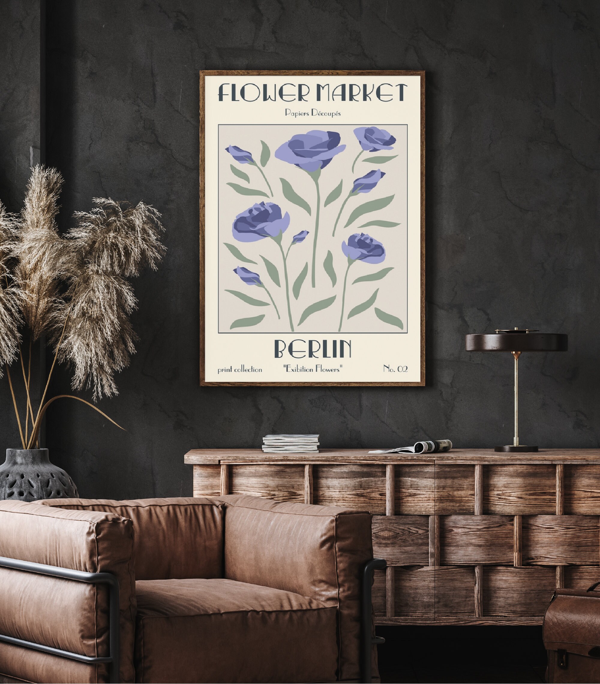 Berlin Poster, Flower Market Print, Botanical Wall Art, Flower Poster,  Botanical Print, Flower Shop Sign, Florist Gift, Spring Retro Decor - Etsy