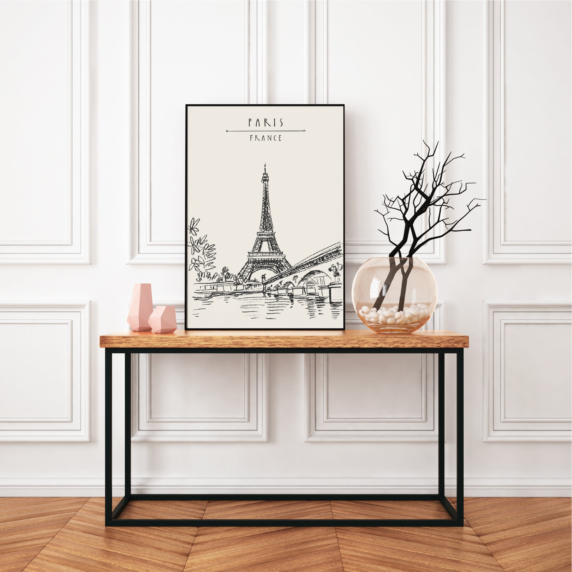 Paris Wall Art France Poster Paris Print Eiffel Tower | Etsy