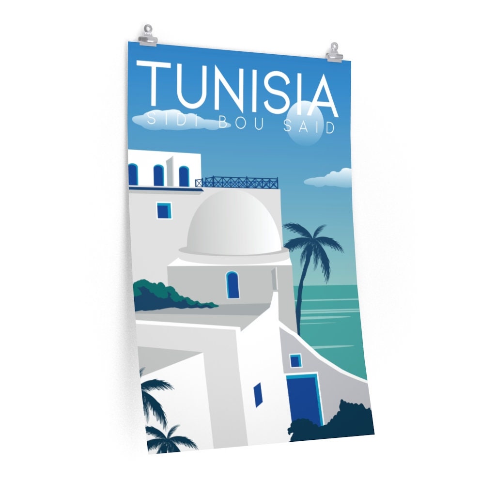Tunisia Print Tunisia Poster Tunisia Travel Print Tunisia | Etsy