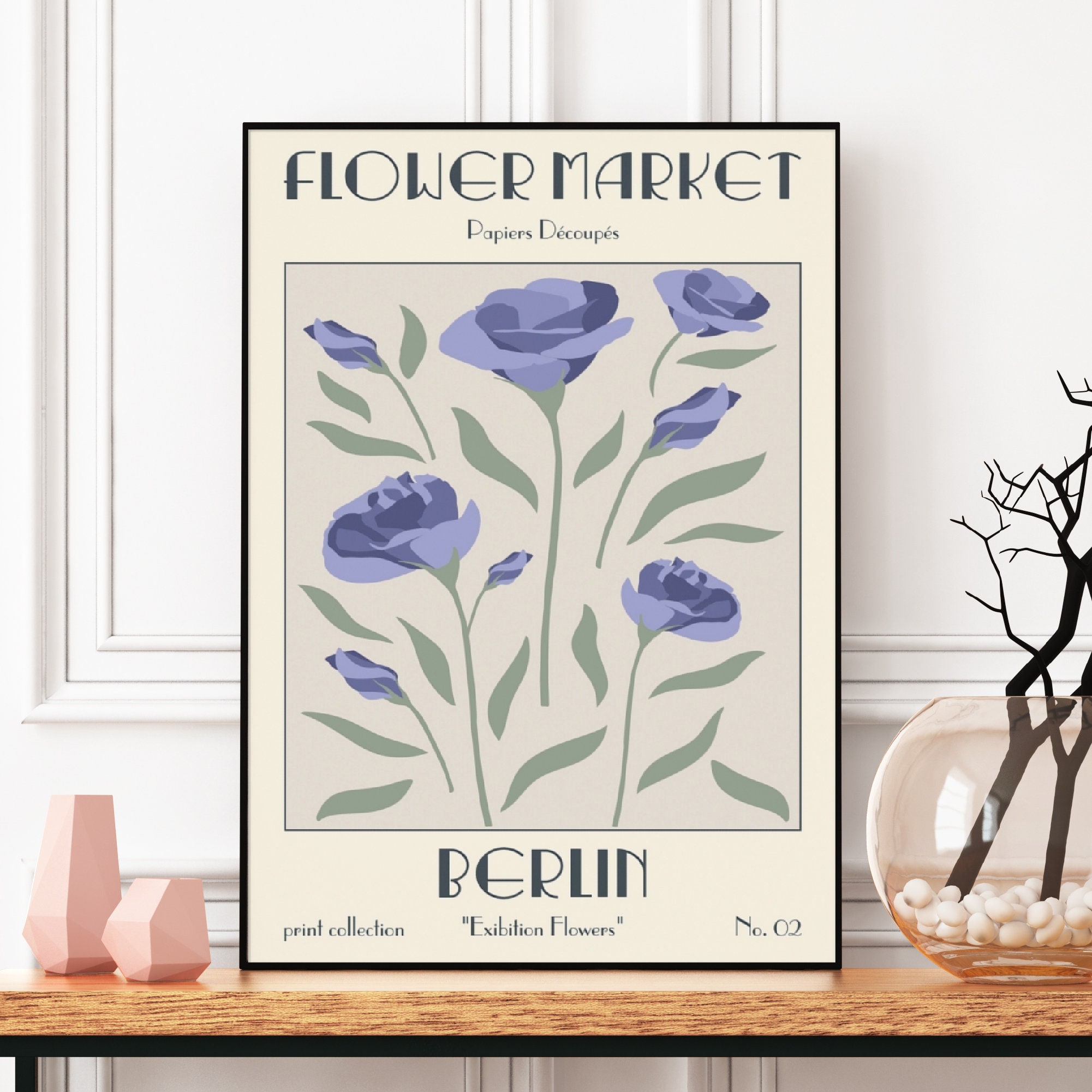 Berlin Poster, Flower Market Print, Botanical Wall Art, Flower Poster,  Botanical Print, Flower Shop Sign, Florist Gift, Spring Retro Decor - Etsy