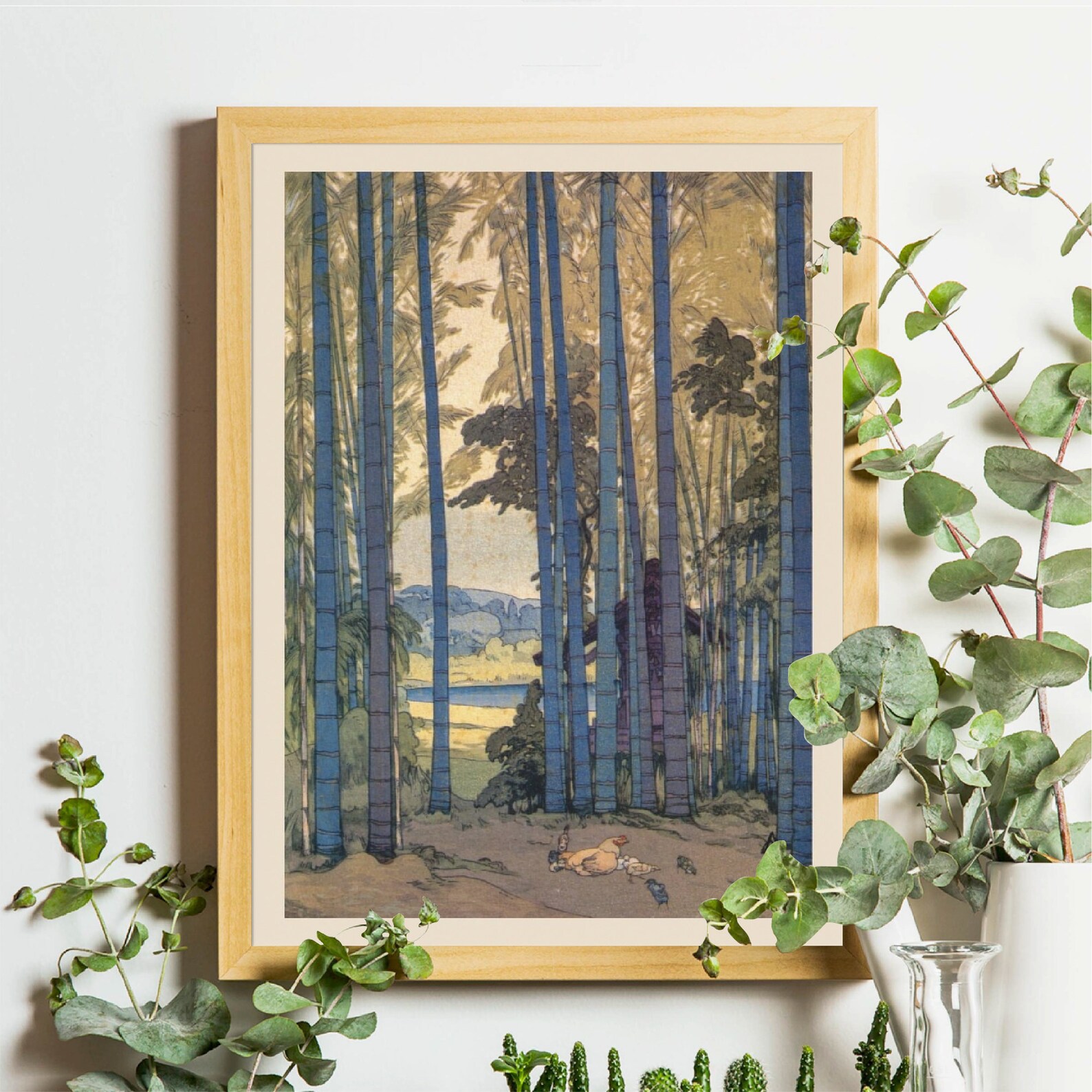 Bamboo Grove by Hiroshi Yoshida, Japanese Print, Japanese Art, Asian