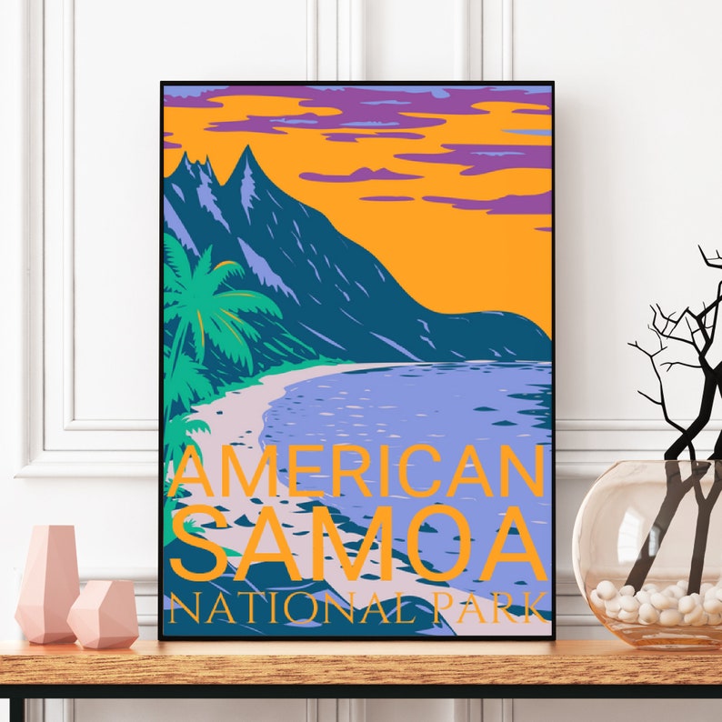 American Samoa National Park Poster US Art Print National - Etsy