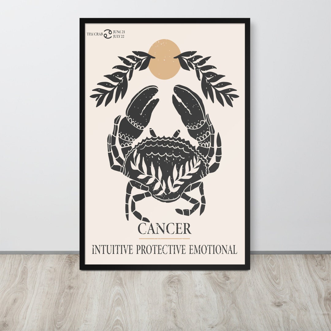 Cancer Astrology Print Cancer Zodiac Gifts Printable Wall - Etsy