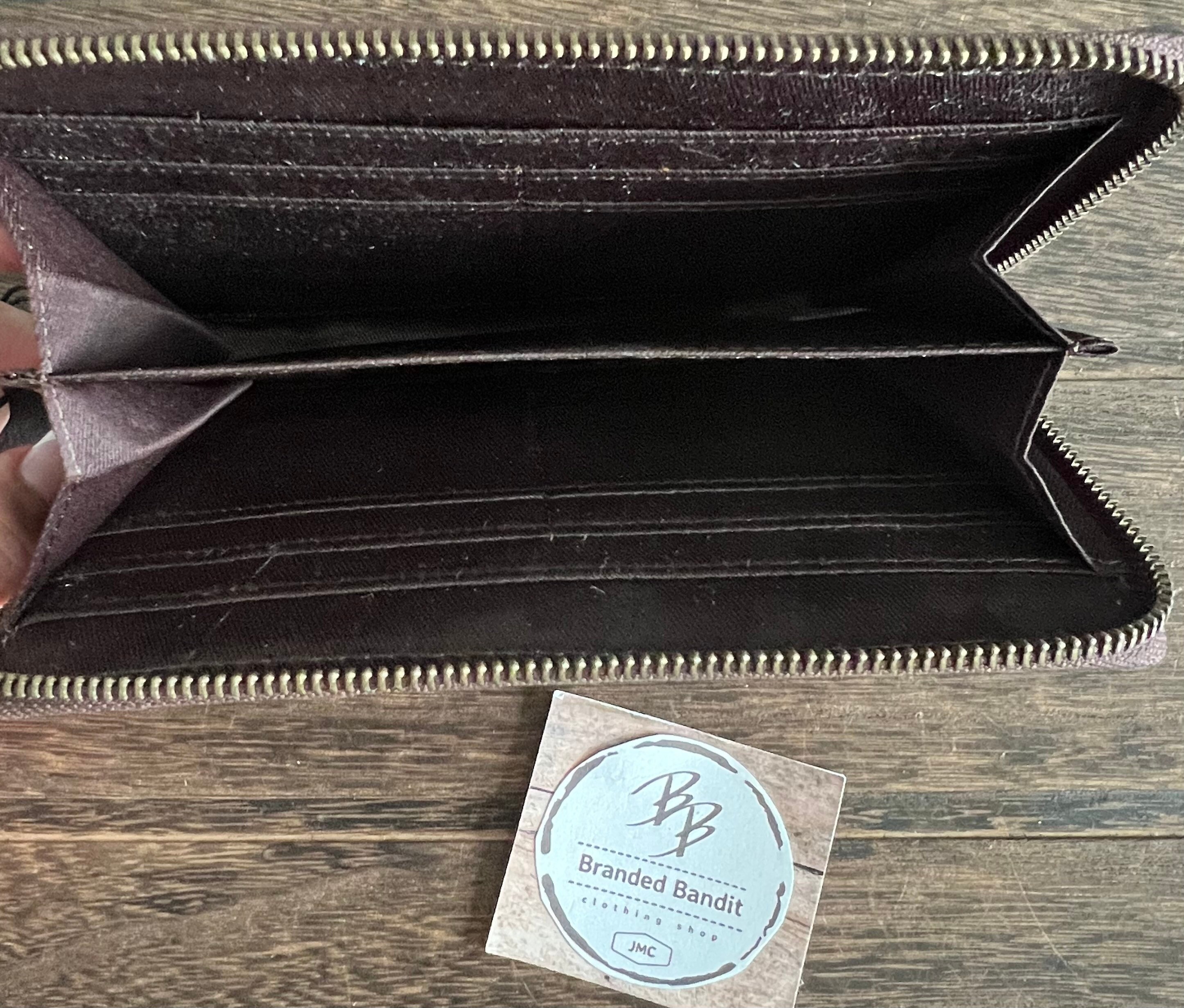 Cantyna 5 Cowhide Tooled Leather Wallet Clutch Pocketbook - Etsy