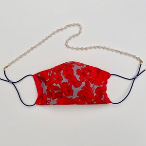 Luxury Silk and Egyptian Cotton Lawn Mask with Optional Accessory