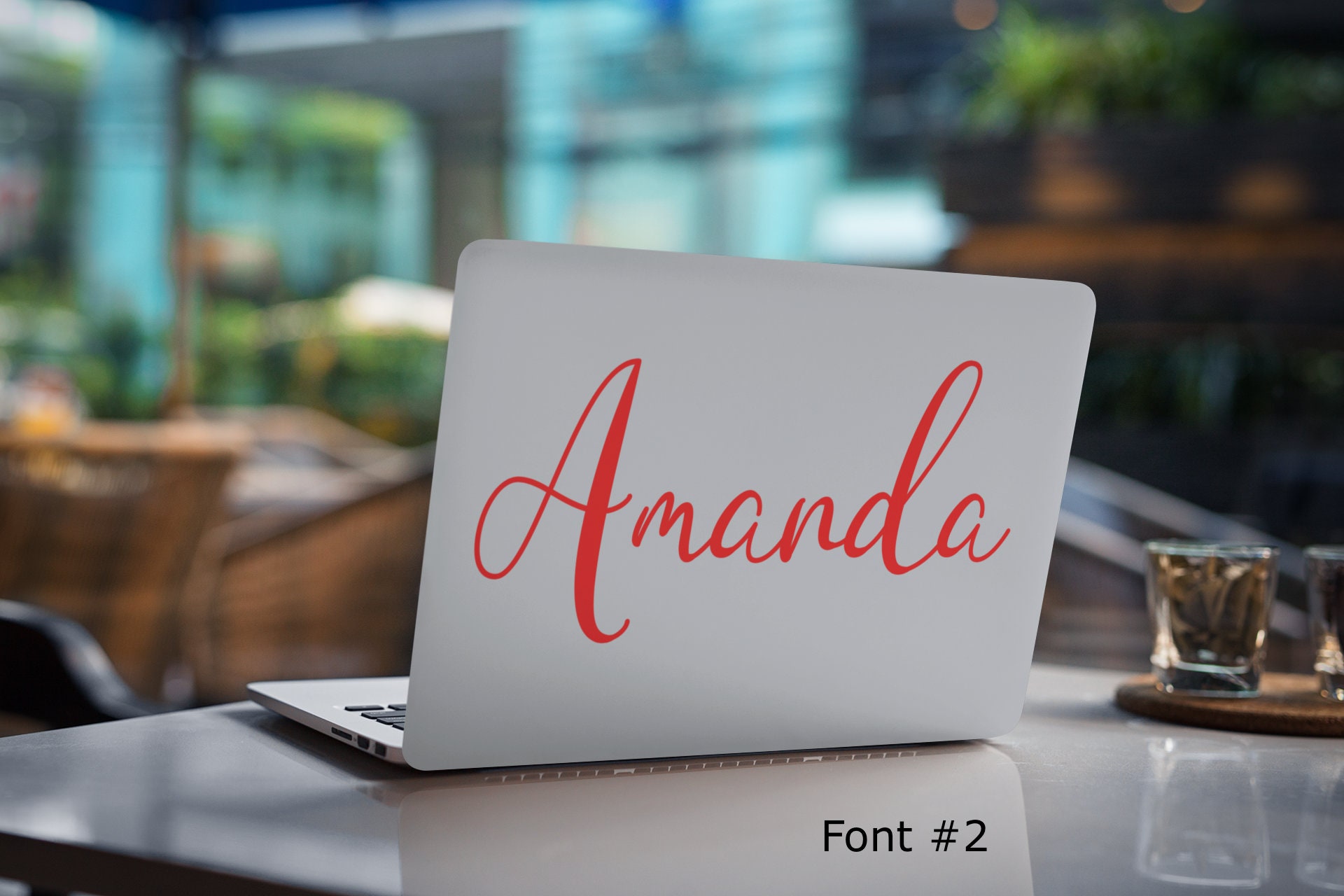 Custom Name Vinyl Stickers Laptop Stickers Gift Box Favor Etsy