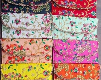Wholesale Lot Bag, Indian Handmade Women's Embroidered Handbag, Mothers Day Gift, Wedding Favor, Return Gift, Birthday Gift, Bridesmaid Gift
