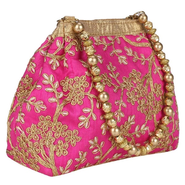 100 Pcs Traditional Indian Potli, Women Handbag, Handmade Bag, Christmas Gift, Clutch Purse, Wedding Favours, Wholesale Lot, Return Gifts