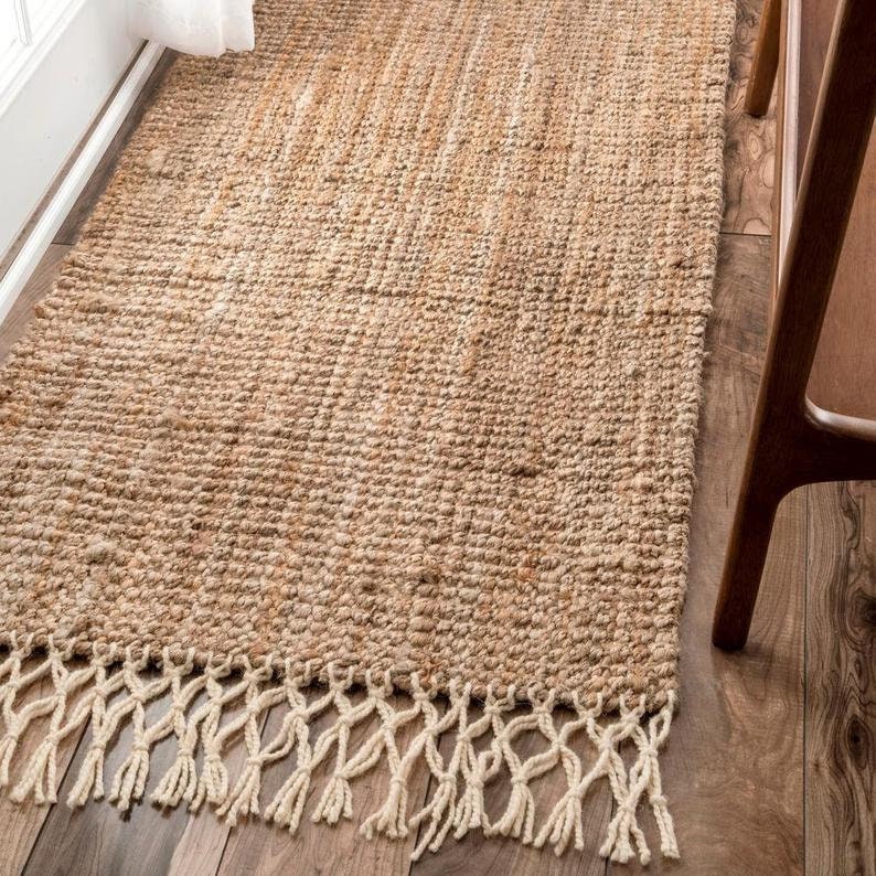 Indian Braided Floor Rug Handmade Jute Rug Natural Jute Rug Etsy