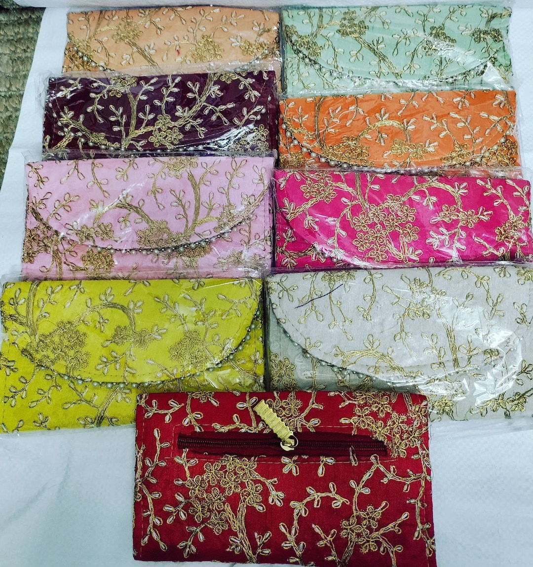 100 Pcs Clutch Bags, Indian Wedding Gifts, Wedding Favor, Christmas