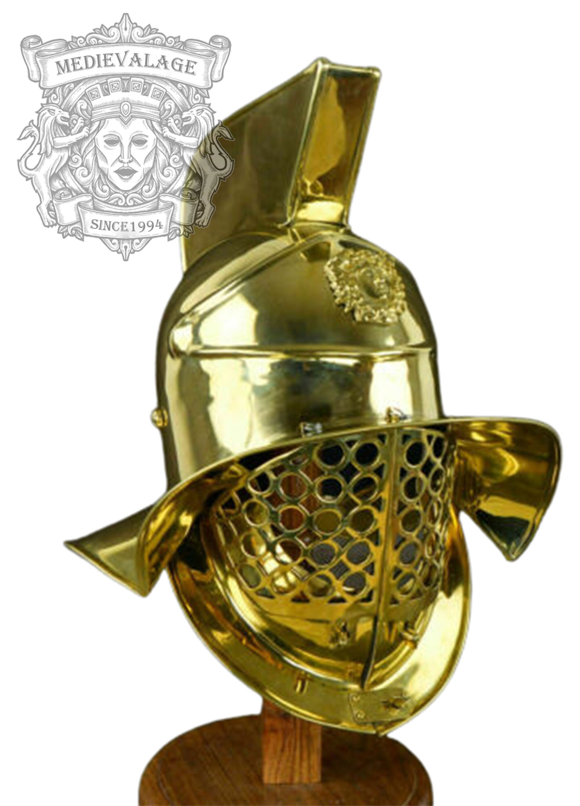 Medieval Roman Thracian Gladiators Helmet With leather Liner Etsy