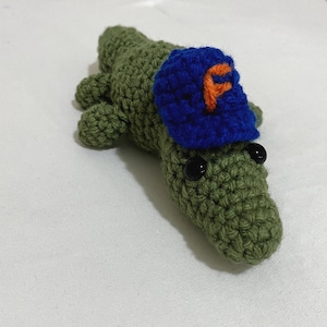 UF Florida Gators Plush Crochet Gator - Graduate Gator - Graduation Gift - Stuffed Alligator Toy