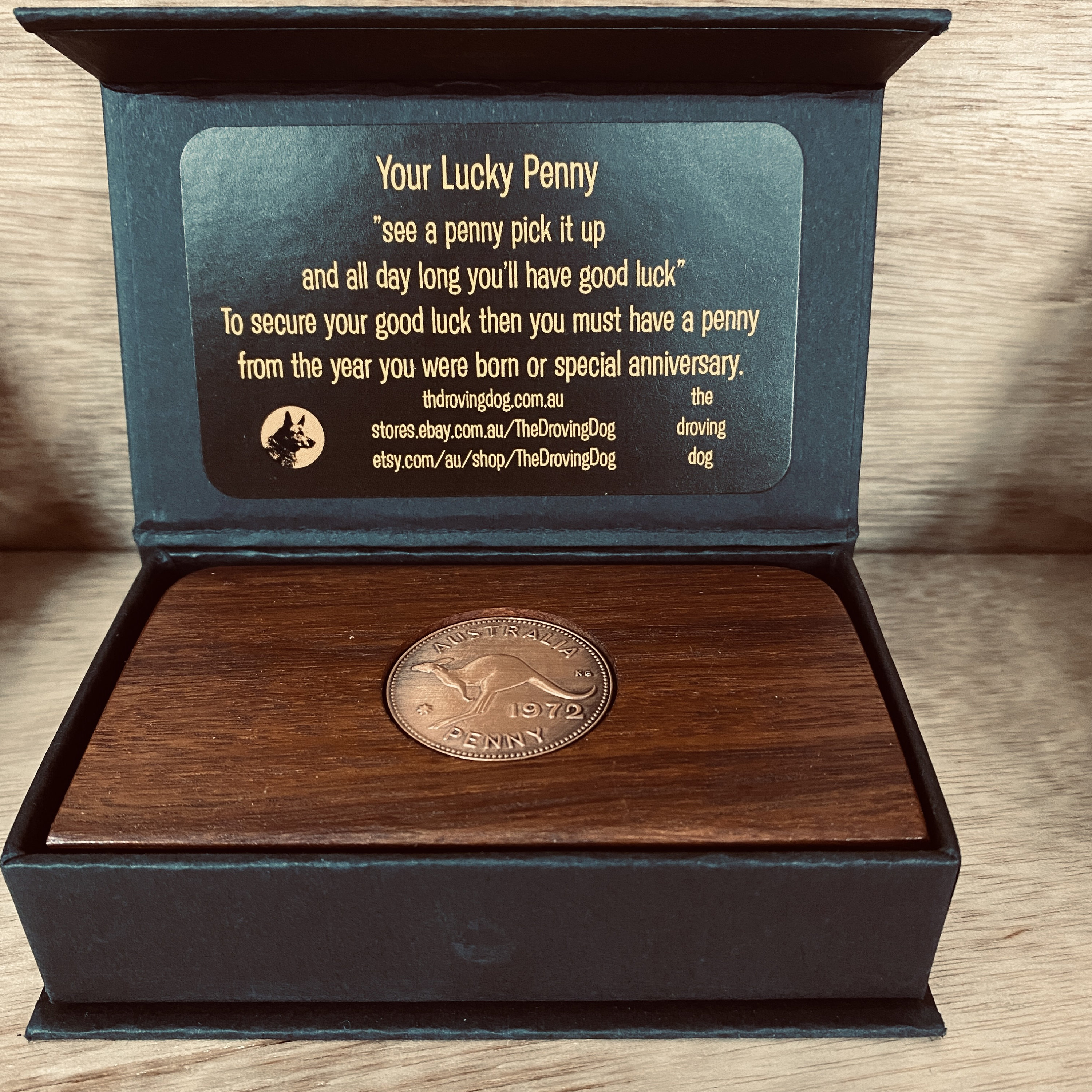 21st Birthday Gift Anniversary Present handmade Jarrah Plaque with 2001 Australian Penny