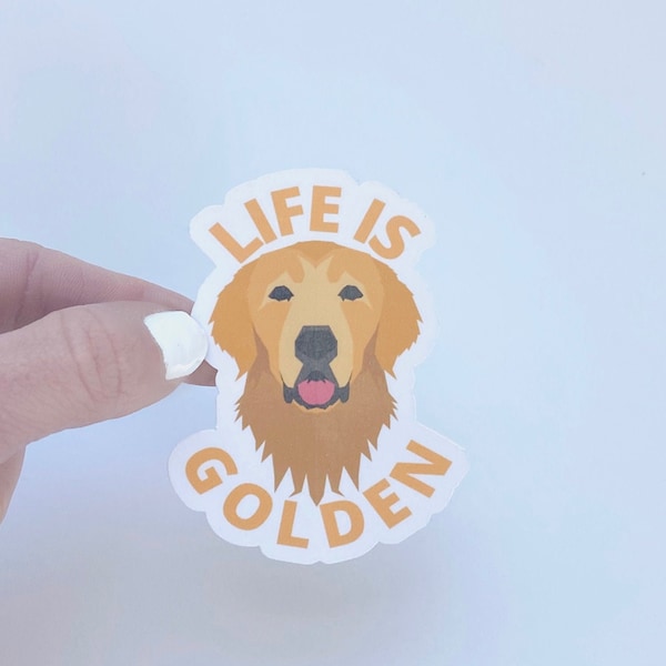 Golden Retriever Sticker | Life is Golden