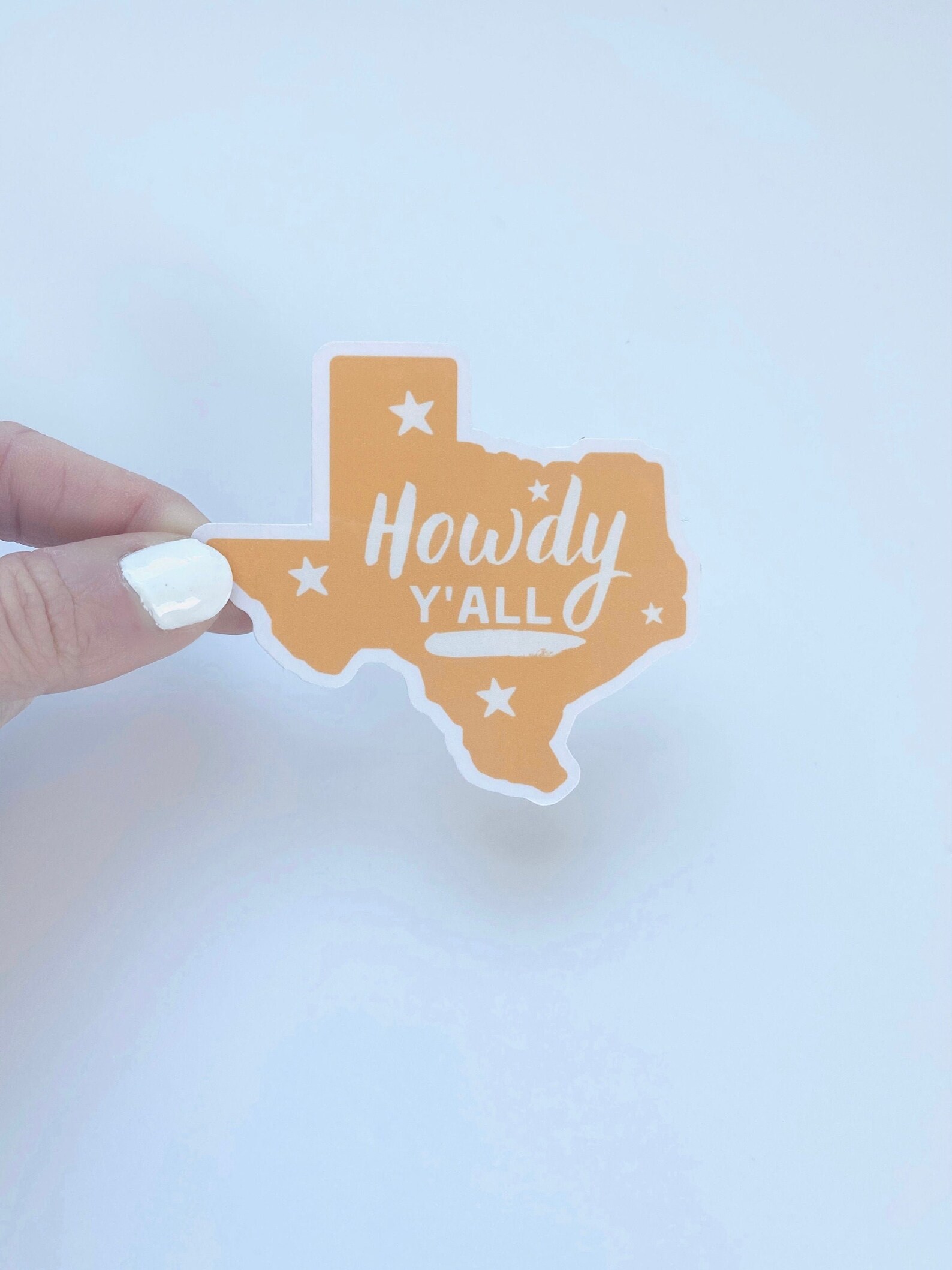 Howdy Y'all Vinyl Sticker Texas State | Etsy