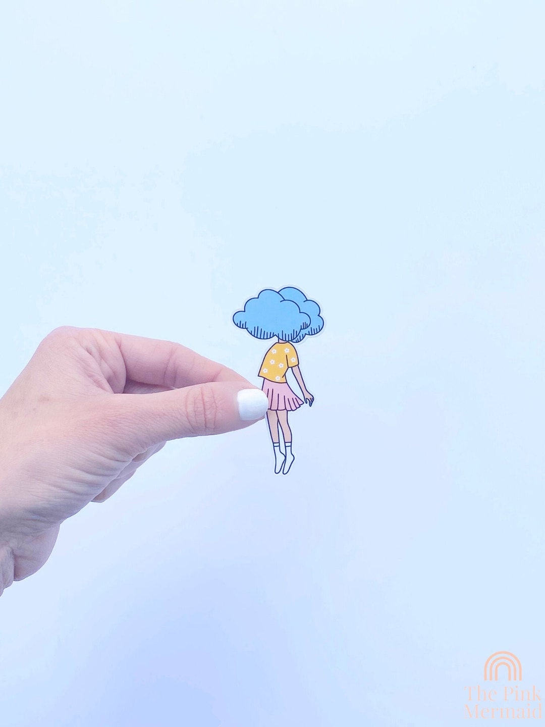 Head in the Clouds Vinyl Sticker Etsy