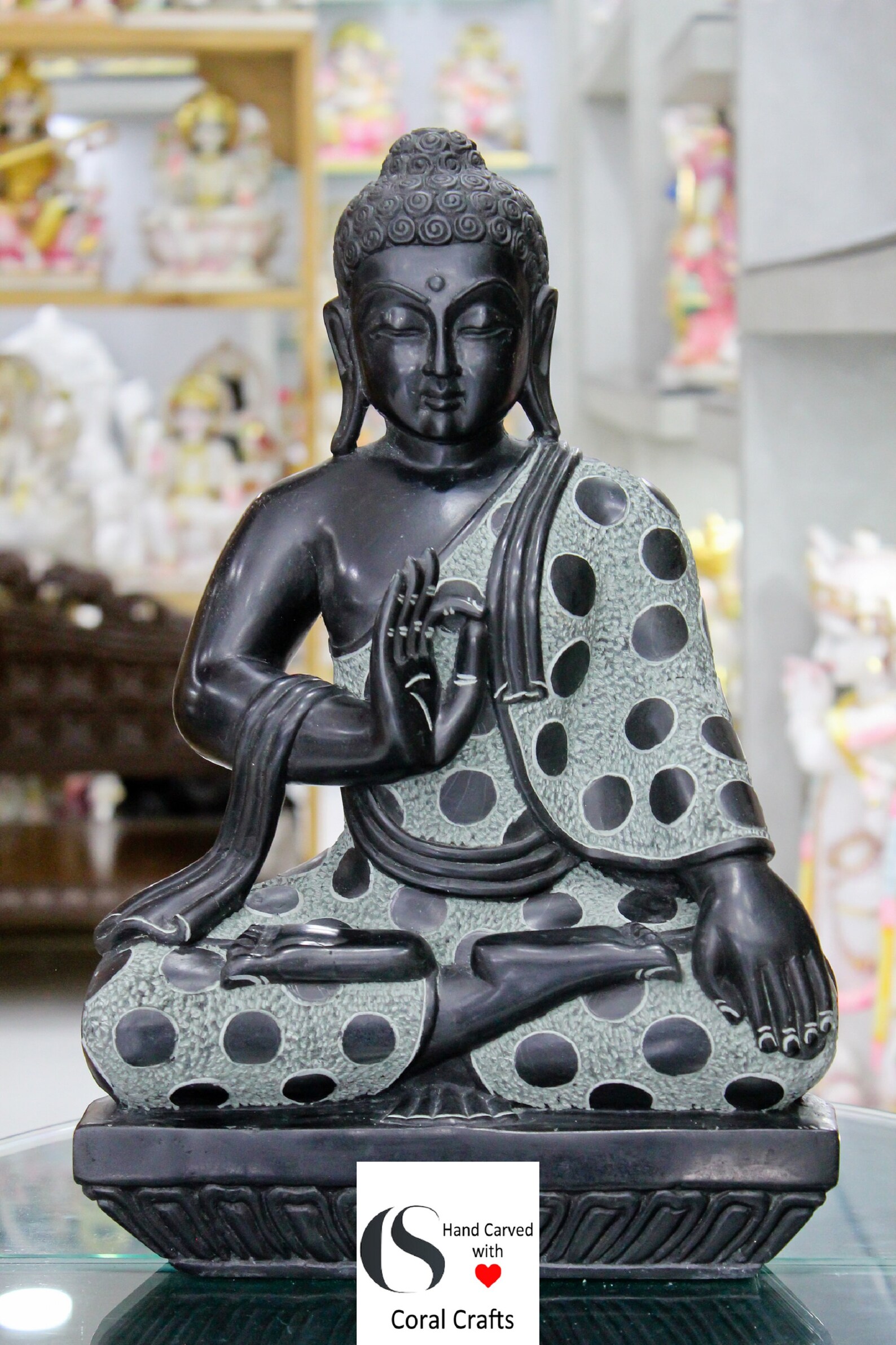 Buddha Statue Buddha Statue Made From Black Stone Beautiful Etsy
