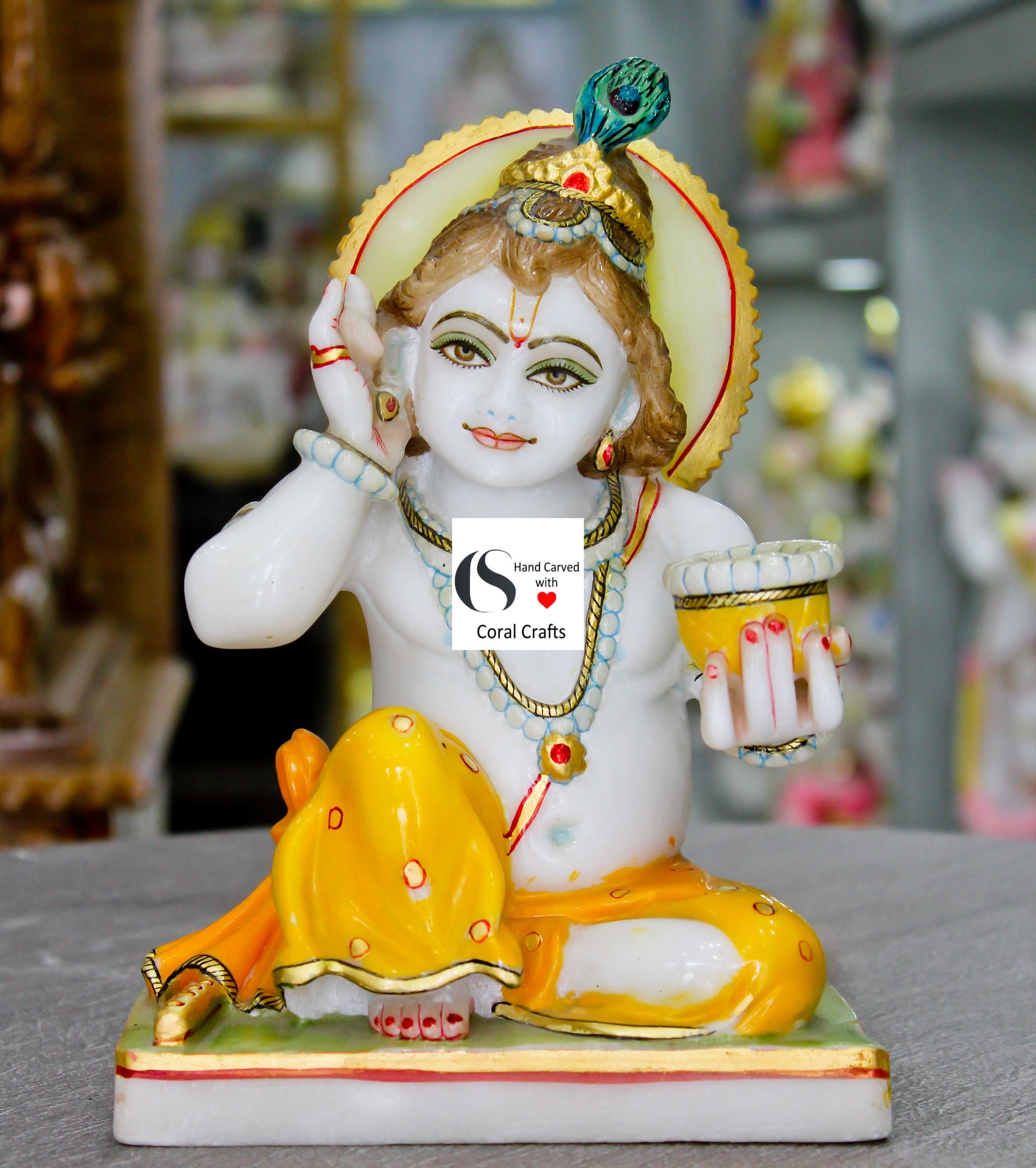 Baby Krishna Statue Beautiful Baby Krishna Statue Etsy