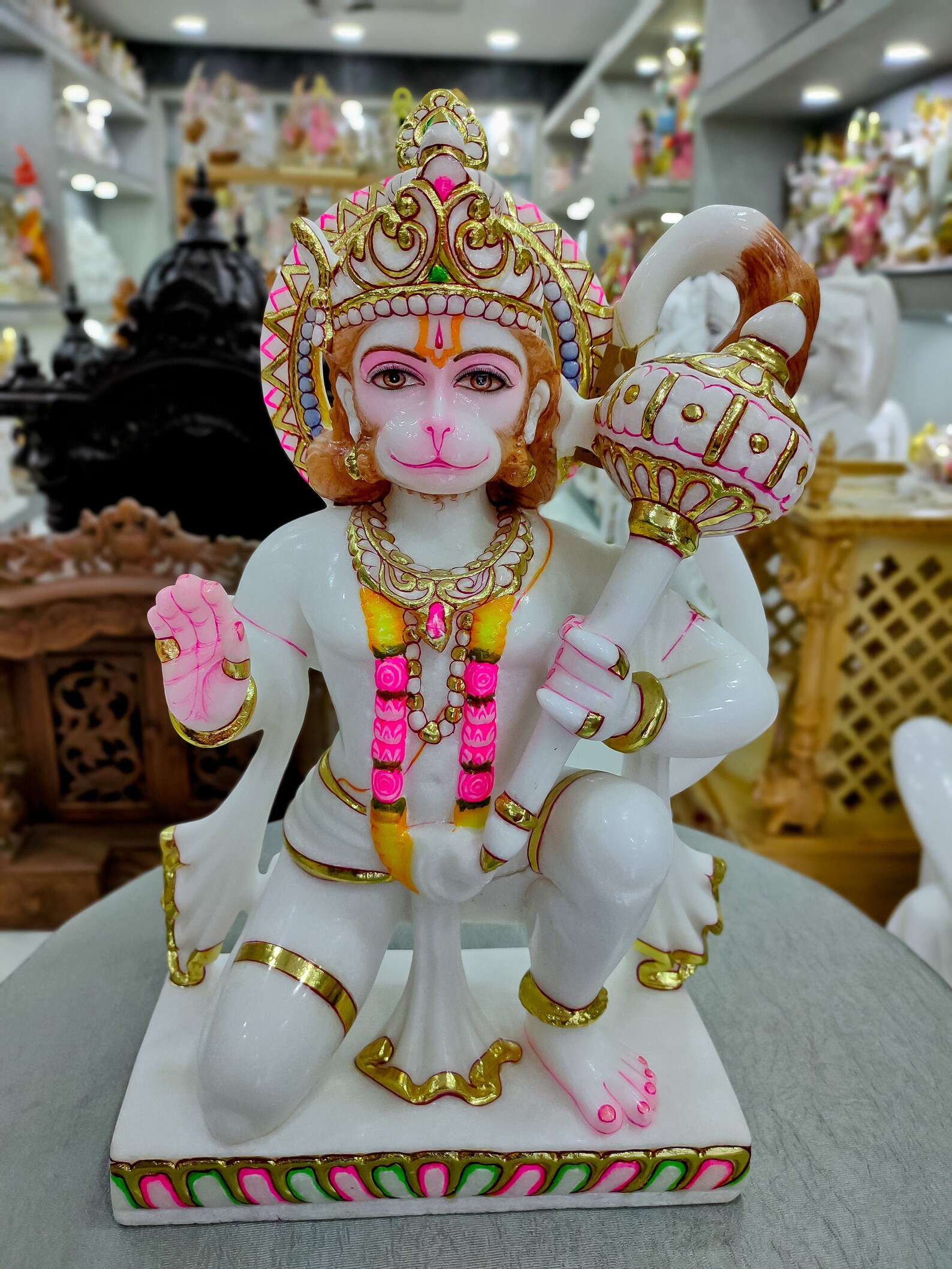 Lord Hanuman Statue Hanuman Statue made from white marble | Etsy