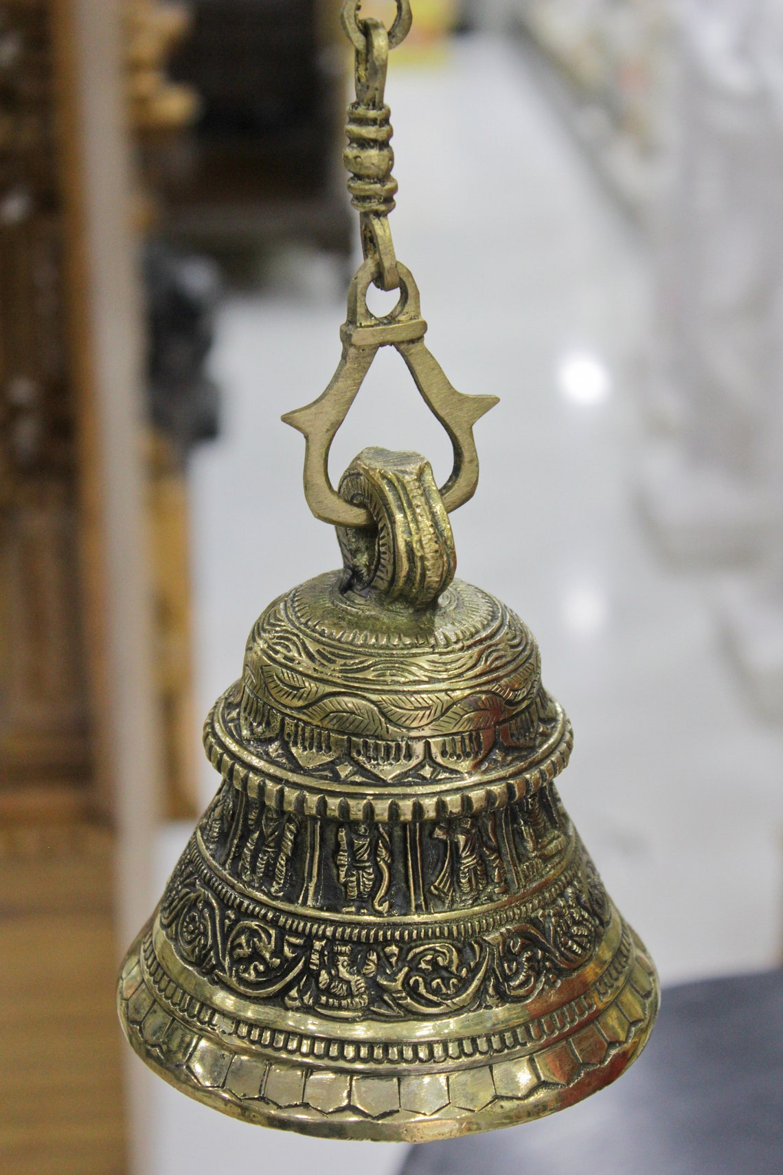 Brass Bell for Temples. With a Soothing Sound. and With Beautiful